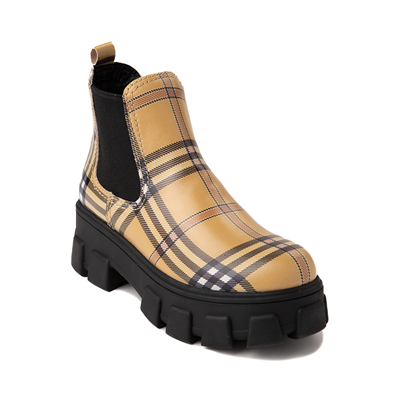 Darielle Yellow Plaid Boot - The Shoe Attic