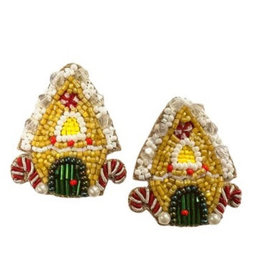 Allie Beads Gingerbread House earrings