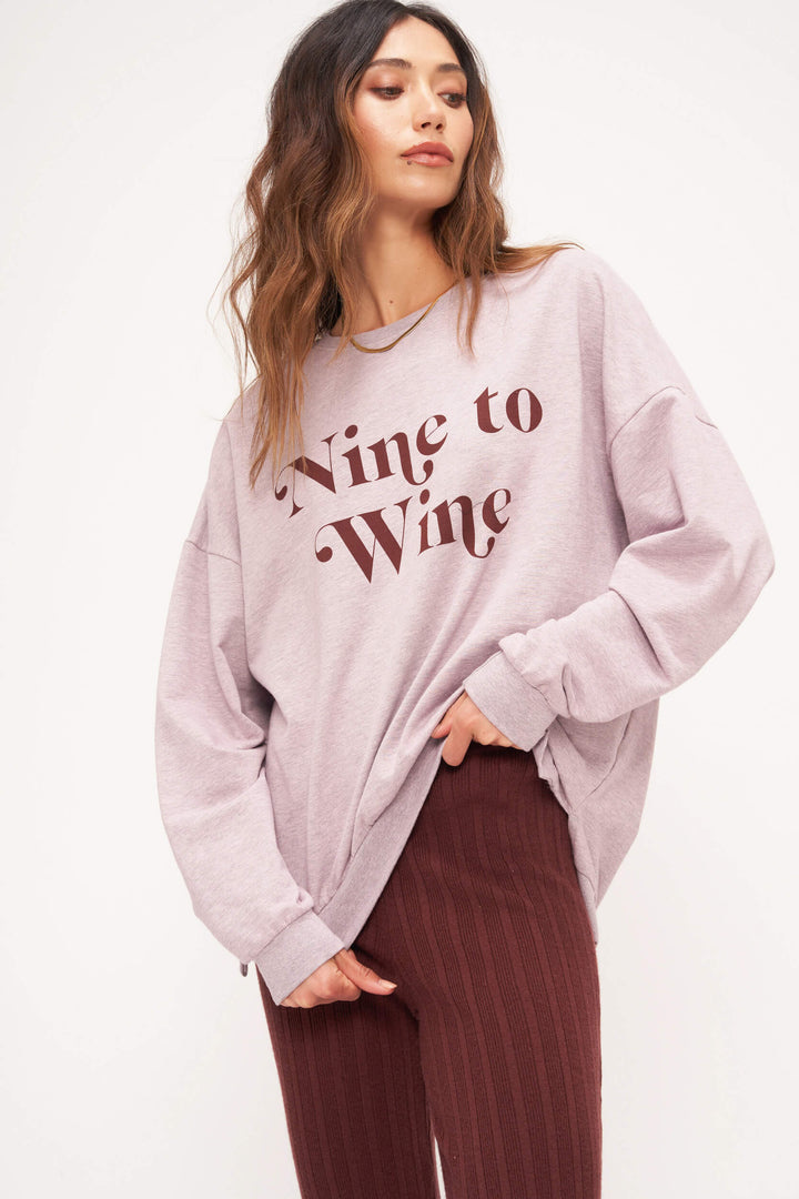 Project Social T Wine to Nine Sweatshirt