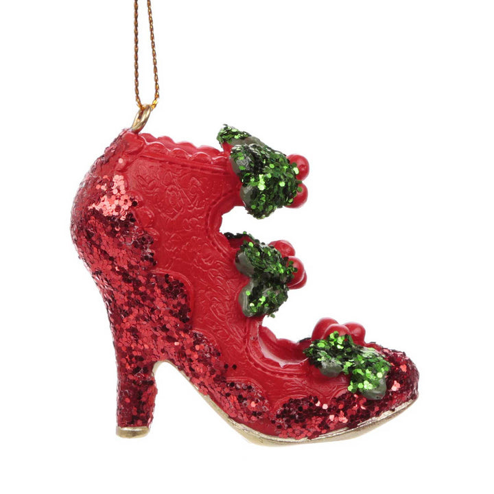 Holly Jolly Ornament - The Shoe Attic