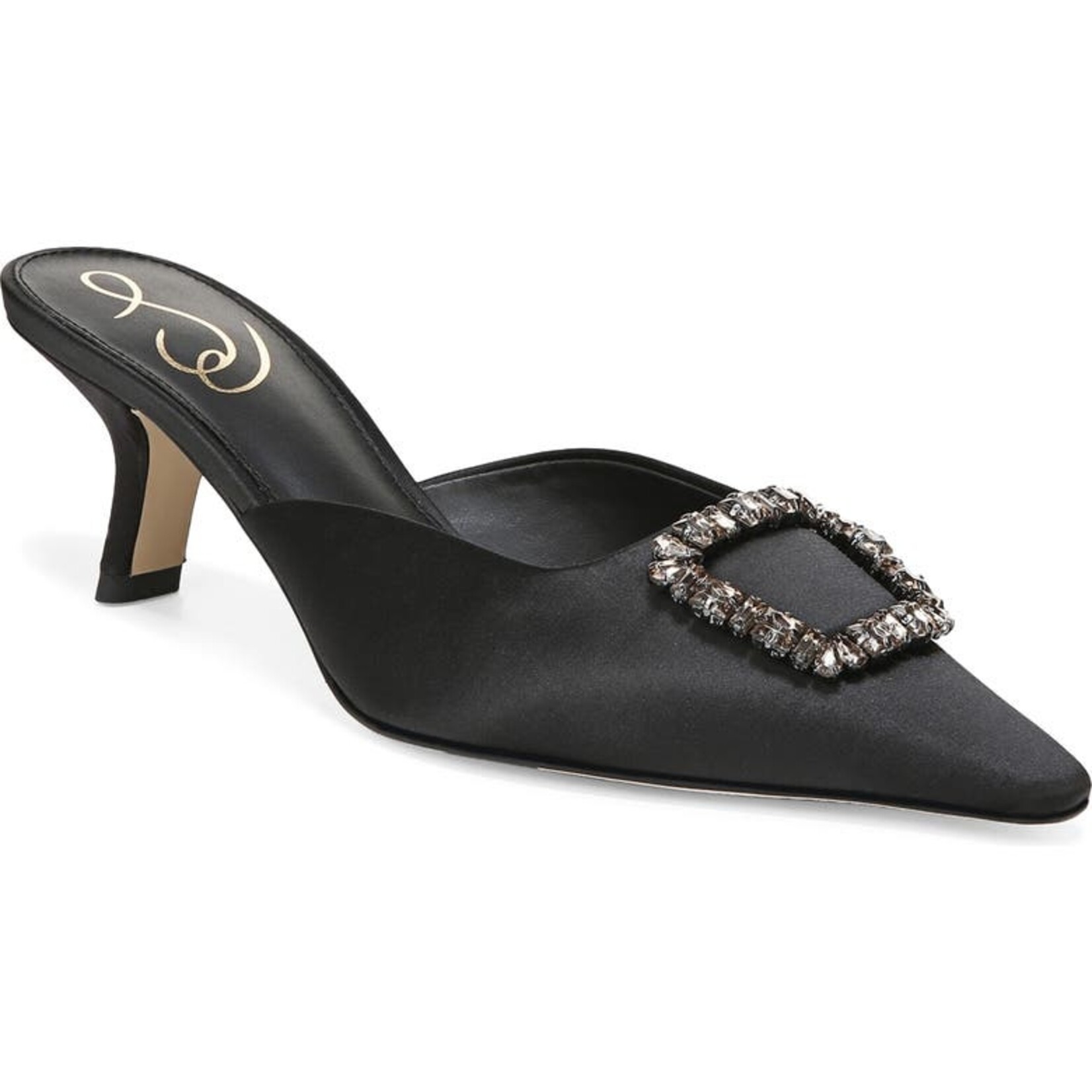 Sam Edelman Brit Jewel Black Satin