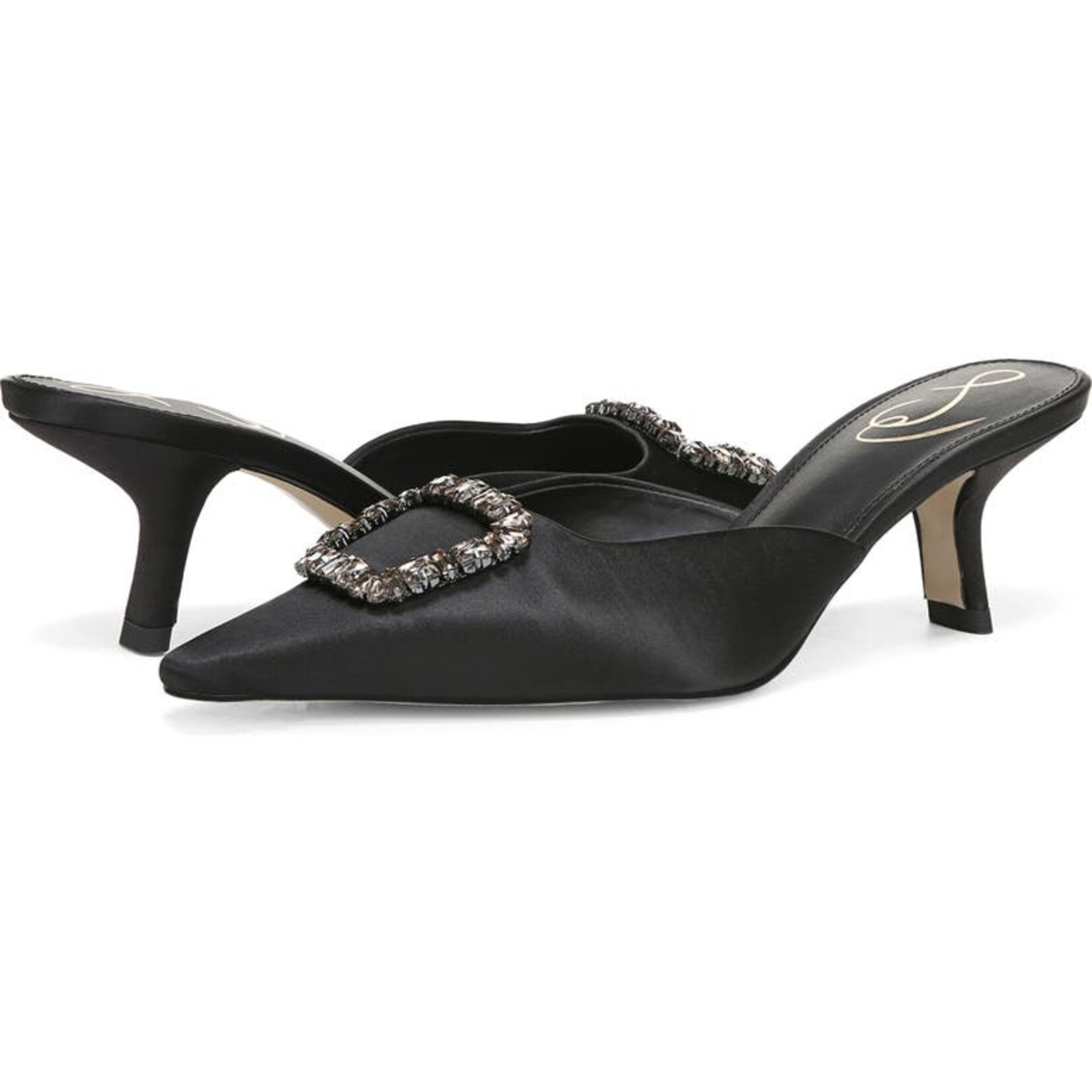 Sam Edelman Brit Jewel Black Satin