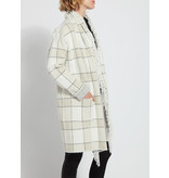 Lysse Mystic Fringe Sweater Coat Winterland Plaid