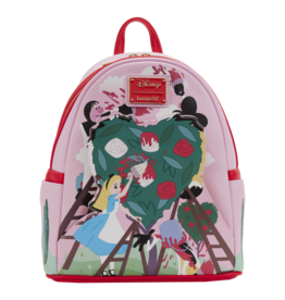 Loungefly Alice in Wonderland Painting the Roses Red Mini Backpack