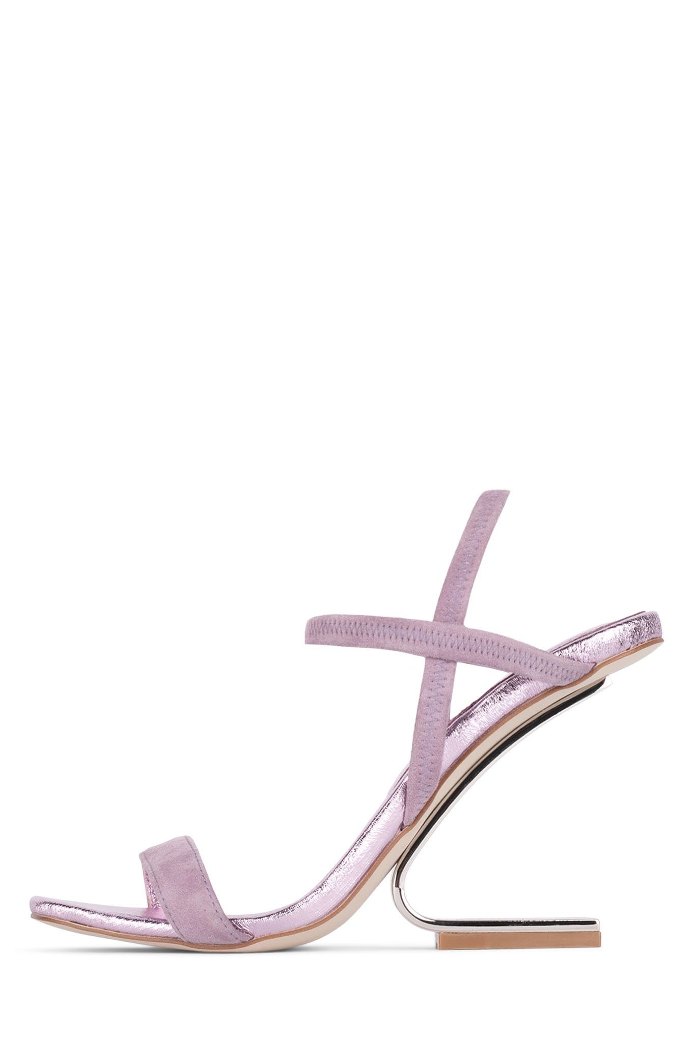 Jeffrey Campbell Geometric Pink Suede Metallic