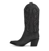 Jeffrey Campbell Dagget Black Washed Western Boot