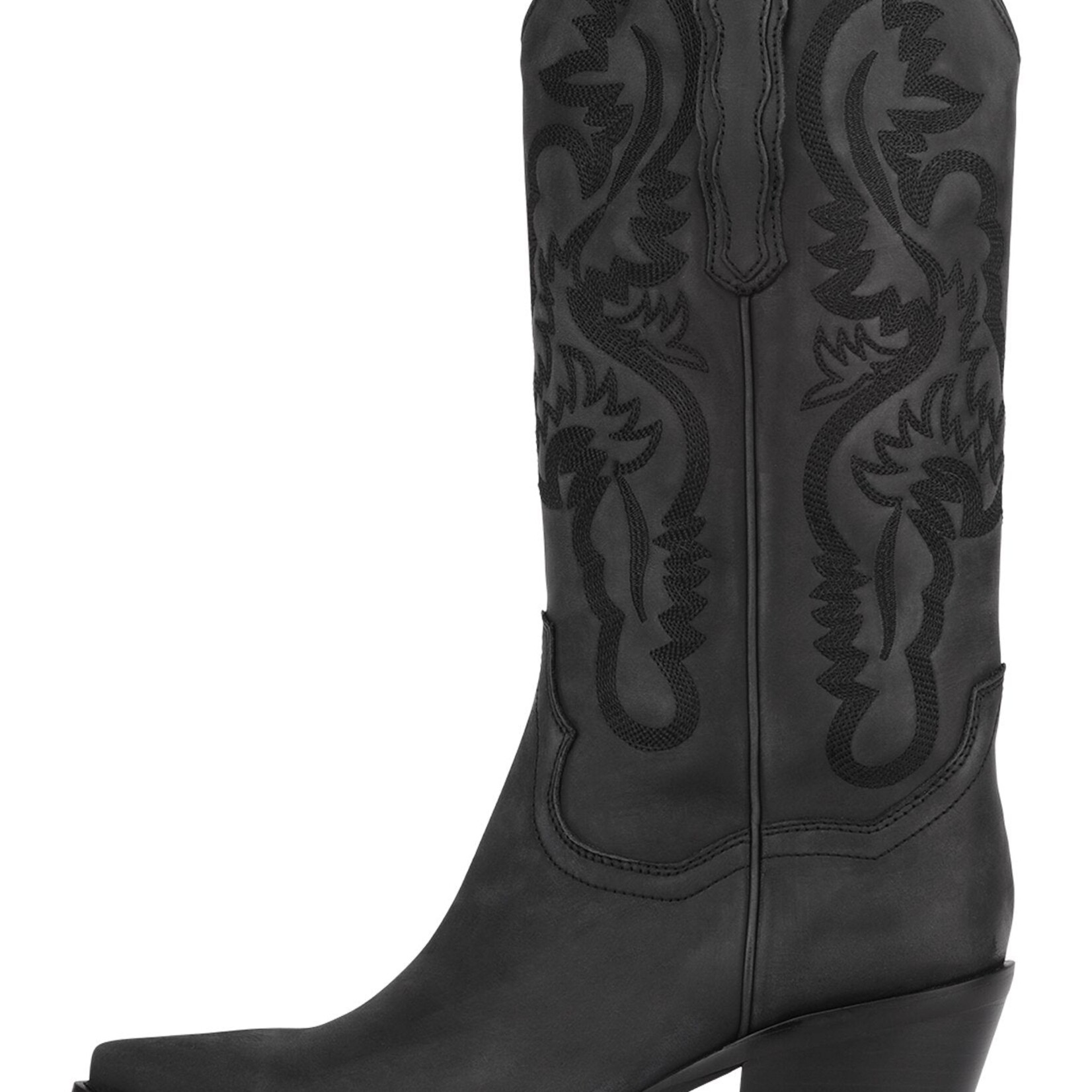 Jeffrey Campbell Dagget Black Washed Western Boot