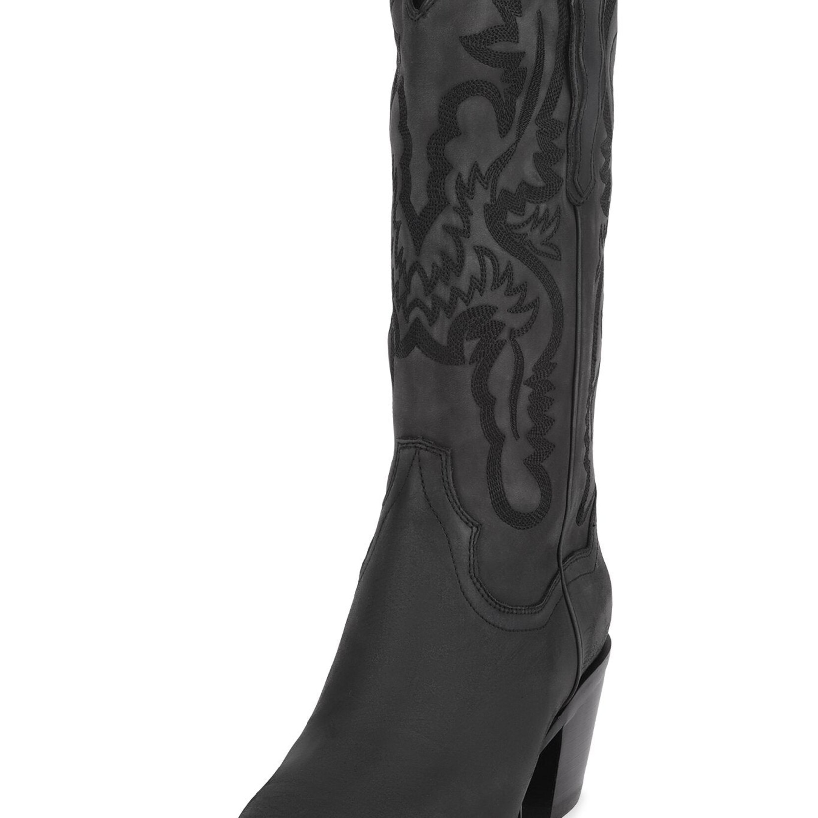 Jeffrey Campbell Dagget Black Washed Western Boot