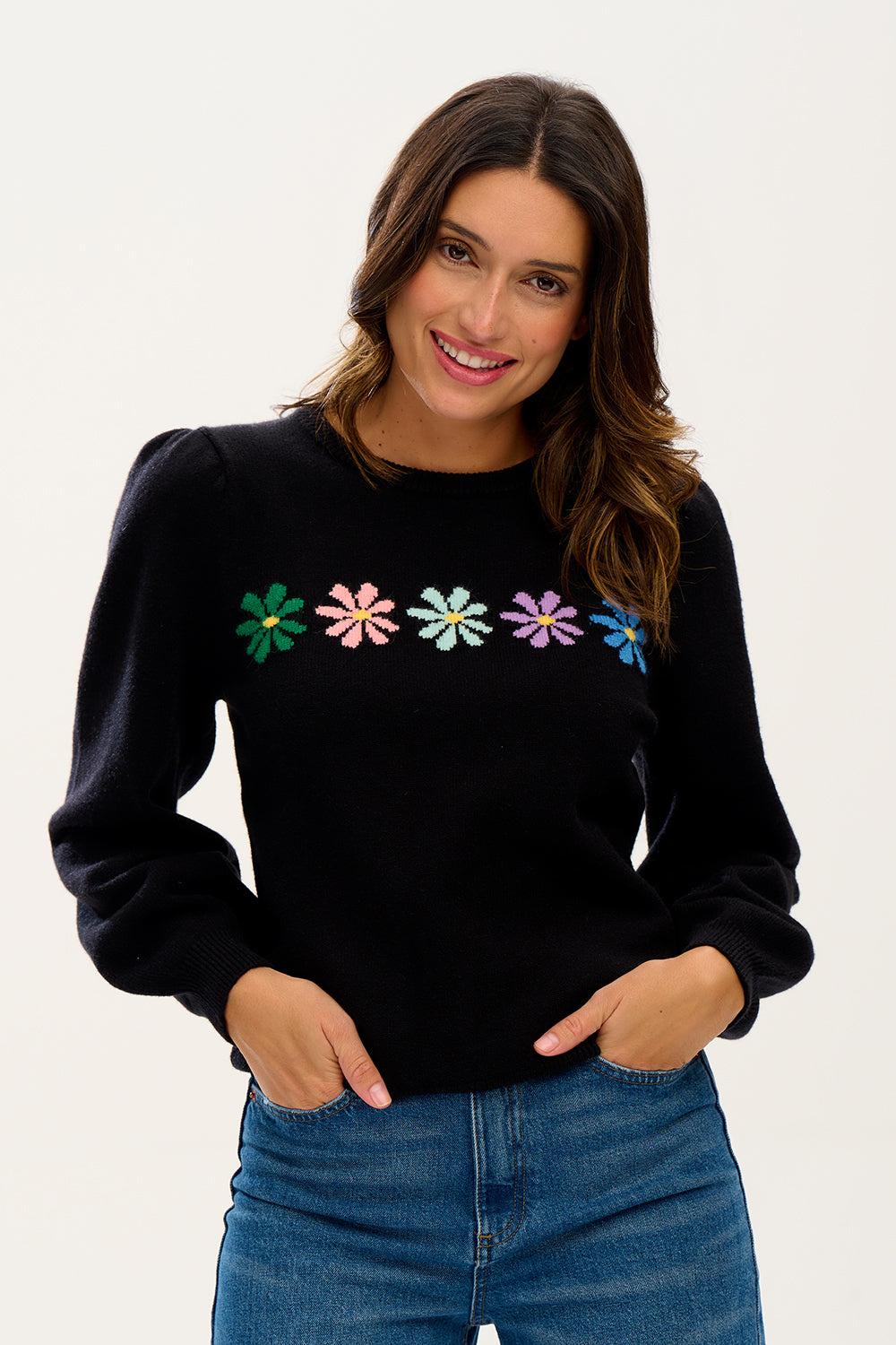 Sugarhill Brighton Andrea Rainbow Daisies Jumper