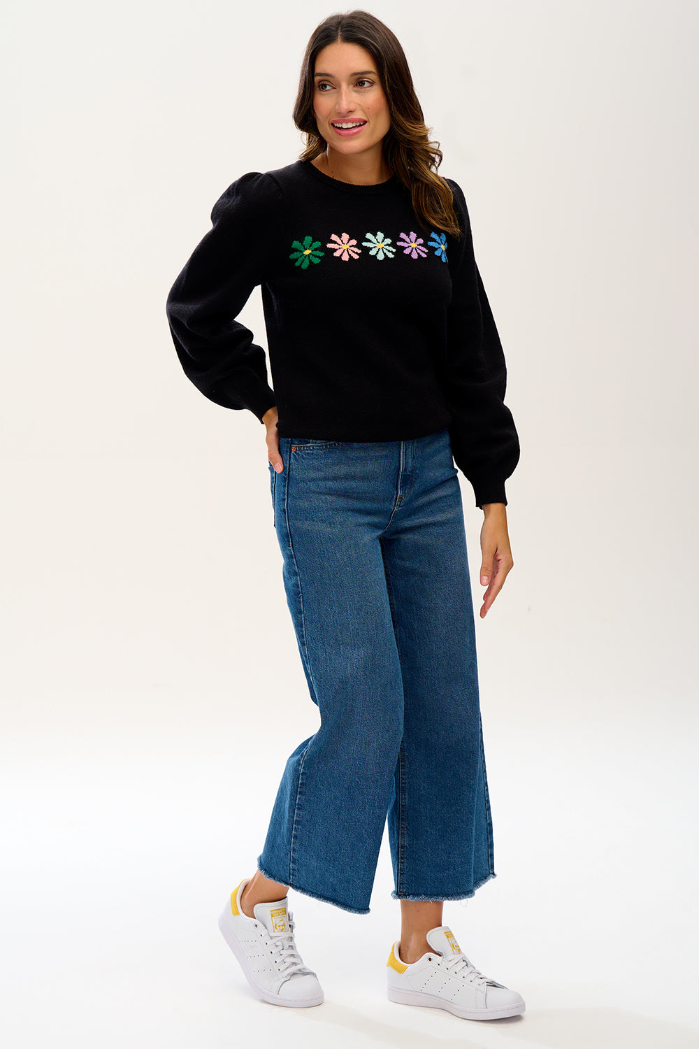 Sugarhill Brighton Andrea Rainbow Daisies Jumper