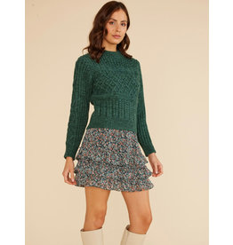 MINKPINK Kira Green Knit Jumper