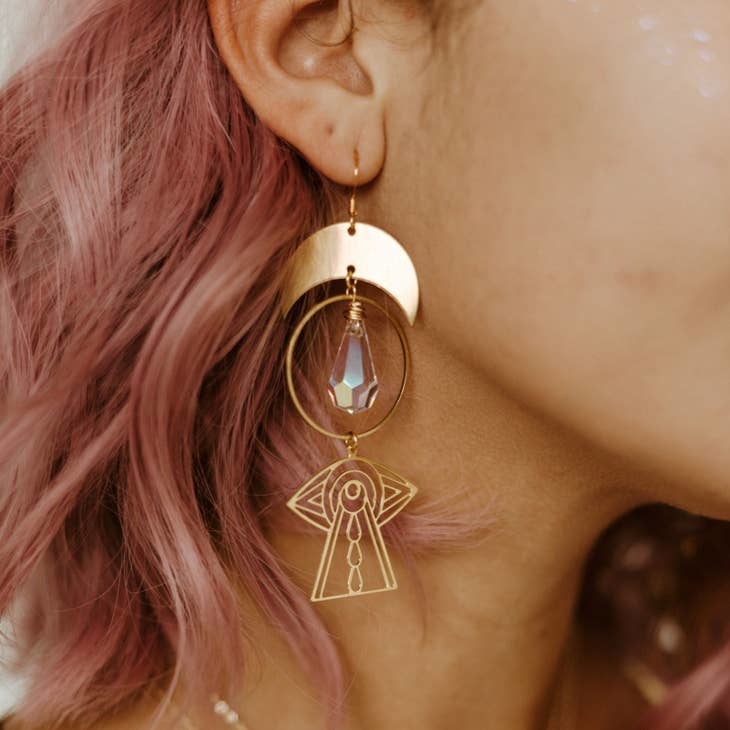 Alphabet Earrings - Ma in Hindi - By Jewellery Hat® - Fashion Jeweller