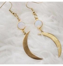 Bohindie Stream Luna-tic Moon Earrings