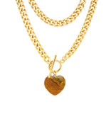 Jurate LA Oh Girl Brown Agate Necklace