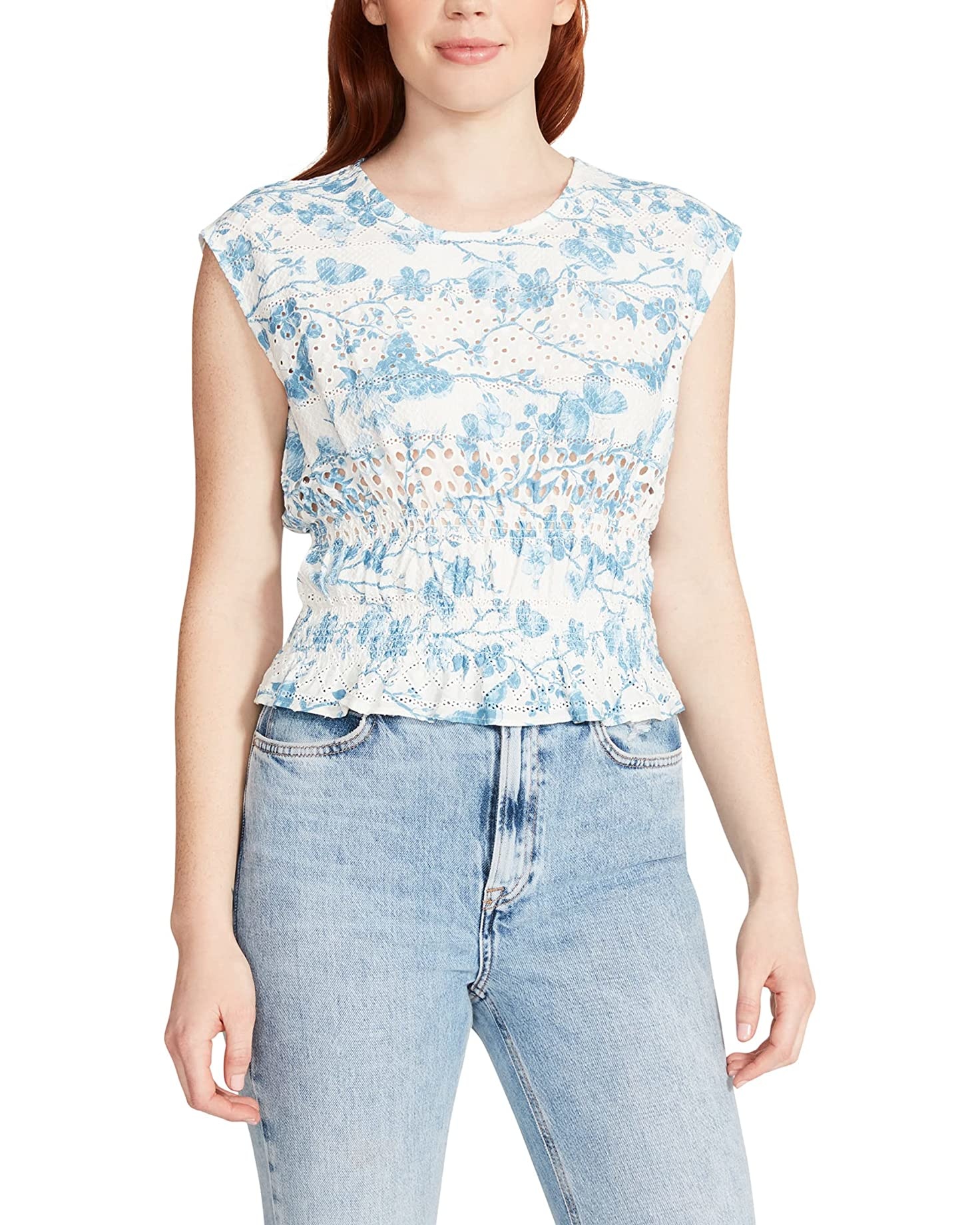 BB Dakota GABRIELA Blue Floral TOP