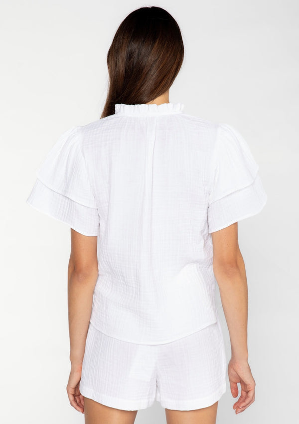 S'edge Apparel Sally Top White