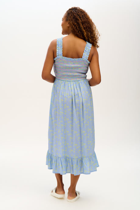 Sugarhill Brighton Ember Shirred Sundress Star Meadow