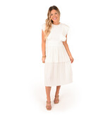 Emily McCarthy Chloe Dress White Linen