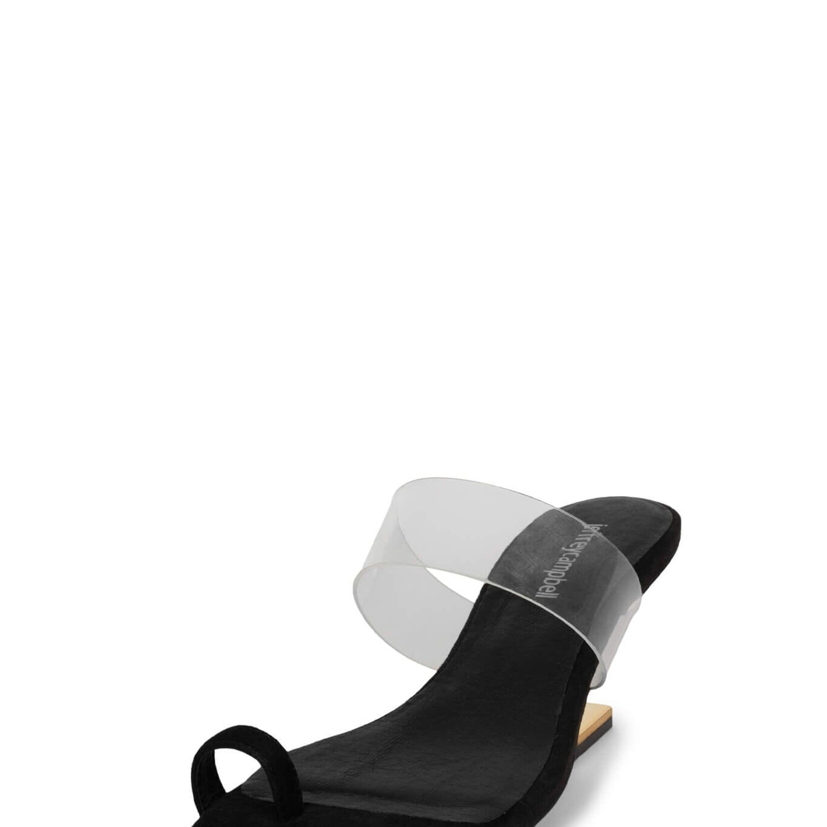 Jeffrey Campbell Calculate Black Suede Sandal