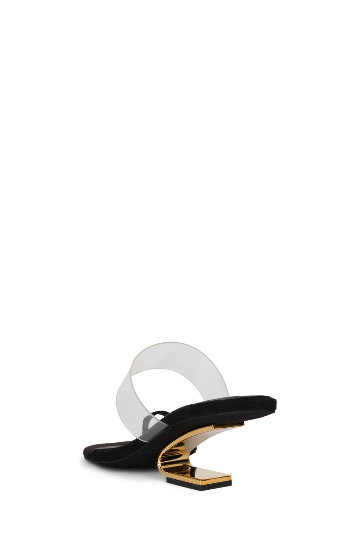 Jeffrey Campbell Calculate Black Suede Sandal