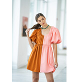 Crosby By Mollie Burch Raines Dress Salmon/Clay