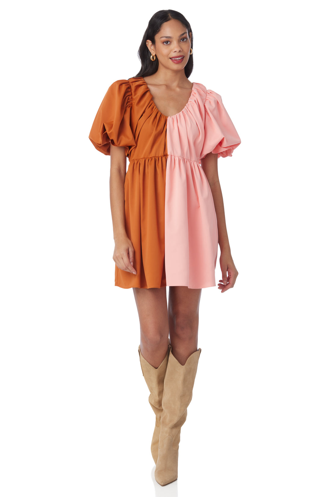 Crosby By Mollie Burch Raines Dress Salmon/Clay