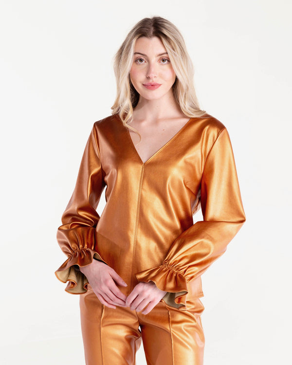 S'edge Apparel Murphy Top Copper