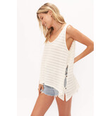 Project Social T Runaway Stripe Washed Tank