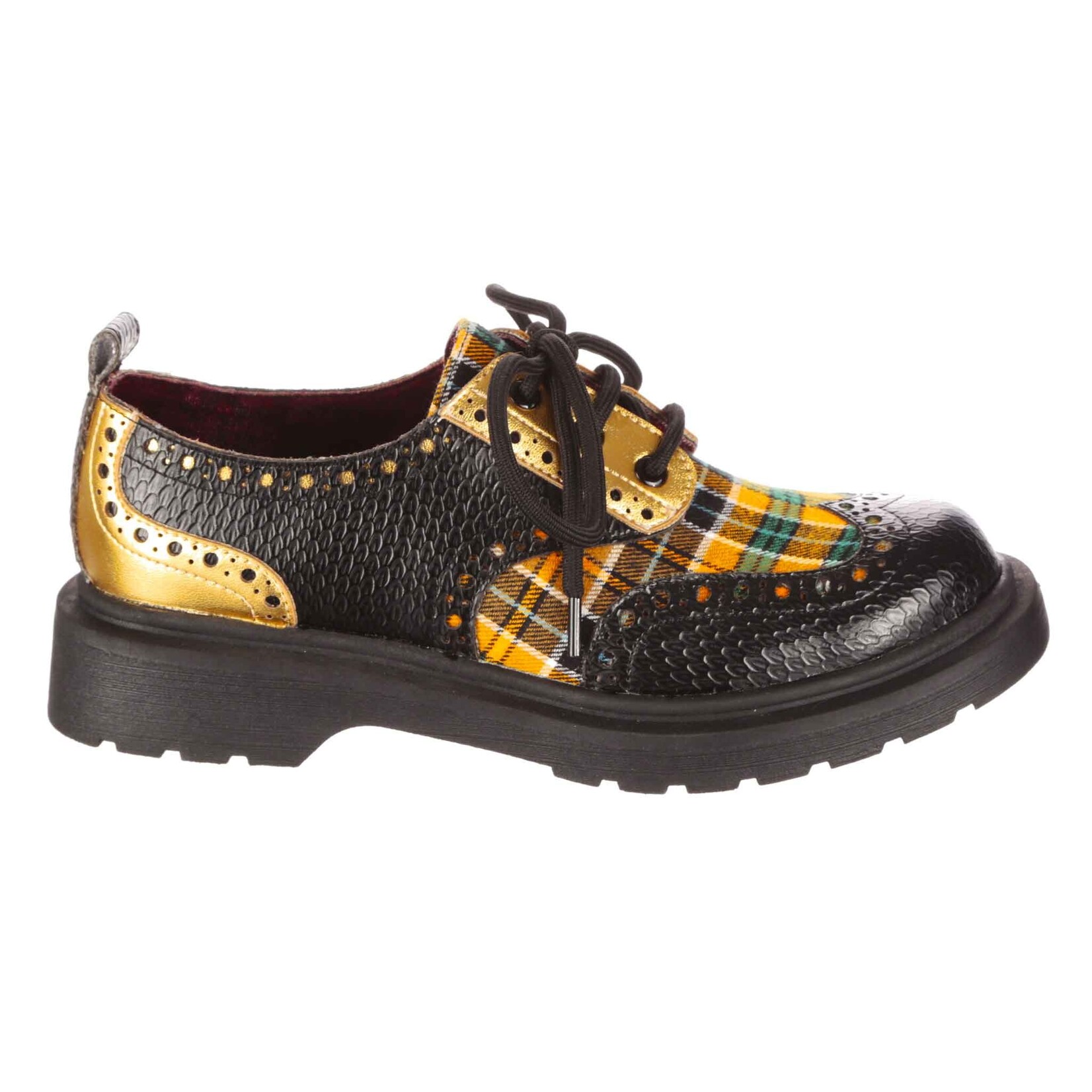 Irregular Choice Smart N Spiffy Gold