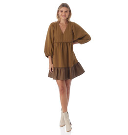 Crosby By Mollie Burch Addison Dress - Sepia