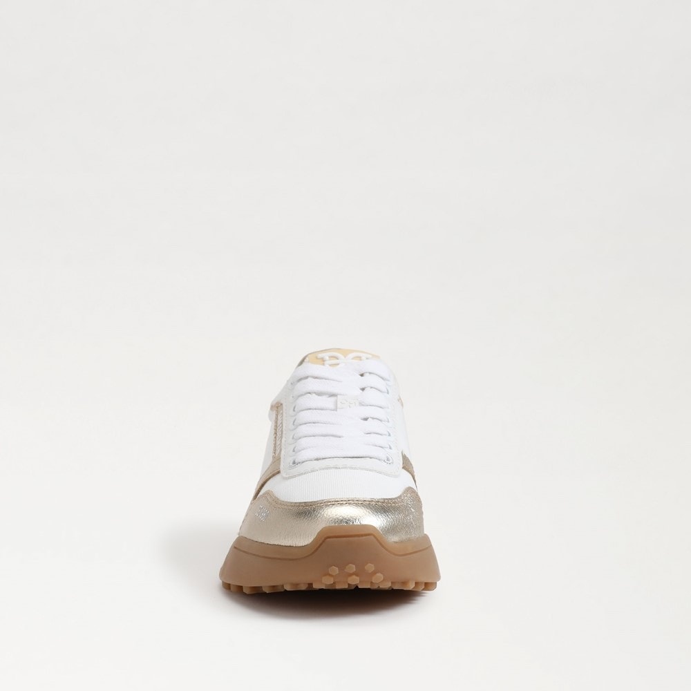Sam Edelman Layla Sneaker White/Gold