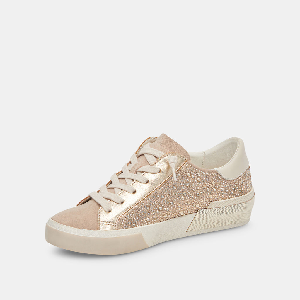 Dolce Vita Zina Crystal Gold Suede