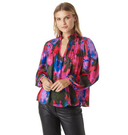 Crosby By Mollie Burch Gabby Blouse Blurred Floral