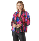 Crosby By Mollie Burch Gabby Blouse Blurred Floral