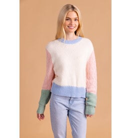 S'edge Apparel Piper Sweater Colorblock