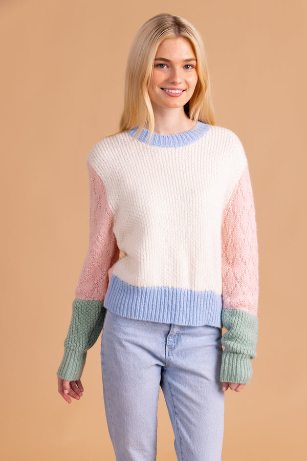 S'edge Apparel Piper Sweater Colorblock