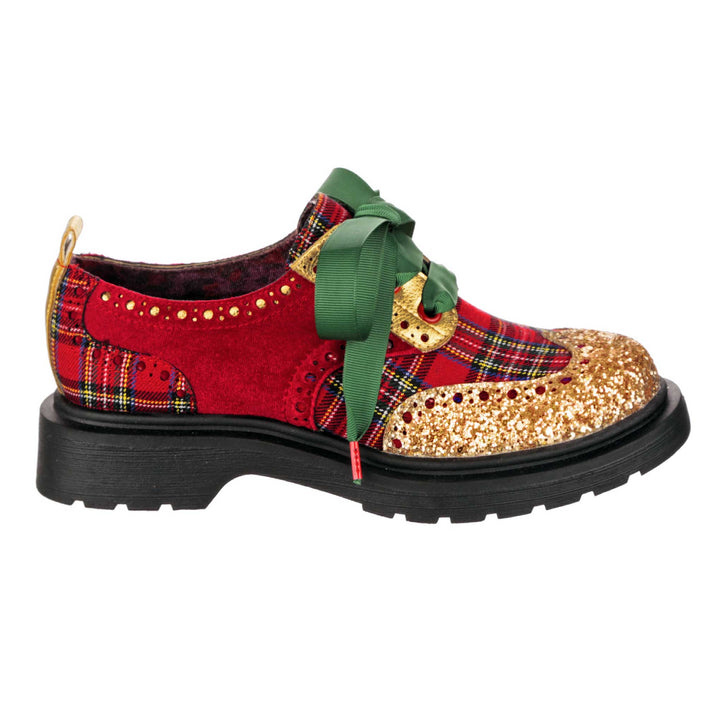 Irregular Choice Smart N Spiffy Christmas Plaid