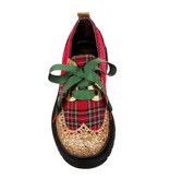 Irregular Choice Smart N Spiffy Christmas Plaid