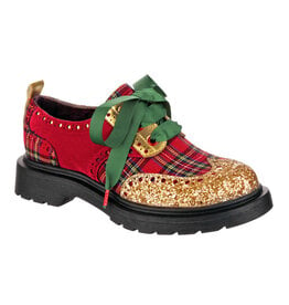 Irregular Choice Smart N Spiffy Christmas Plaid