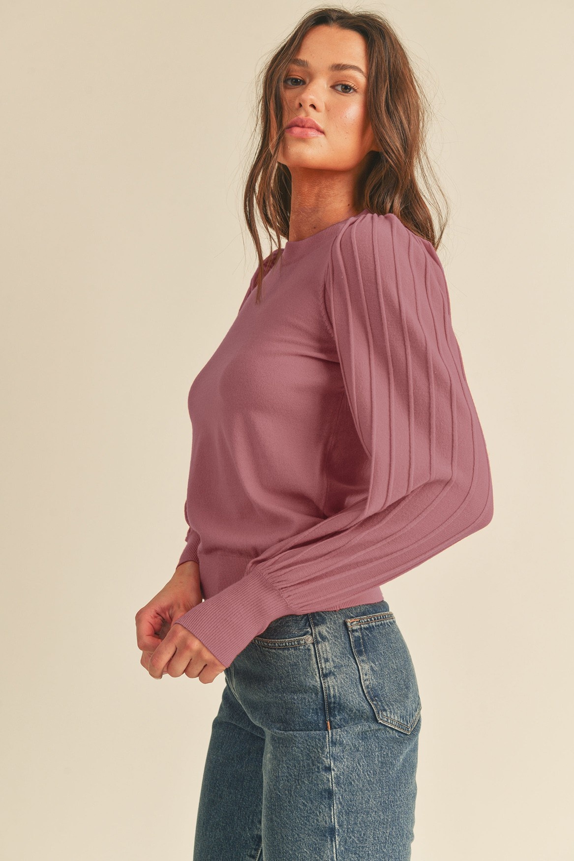 James Stripe Texture  Pullover
