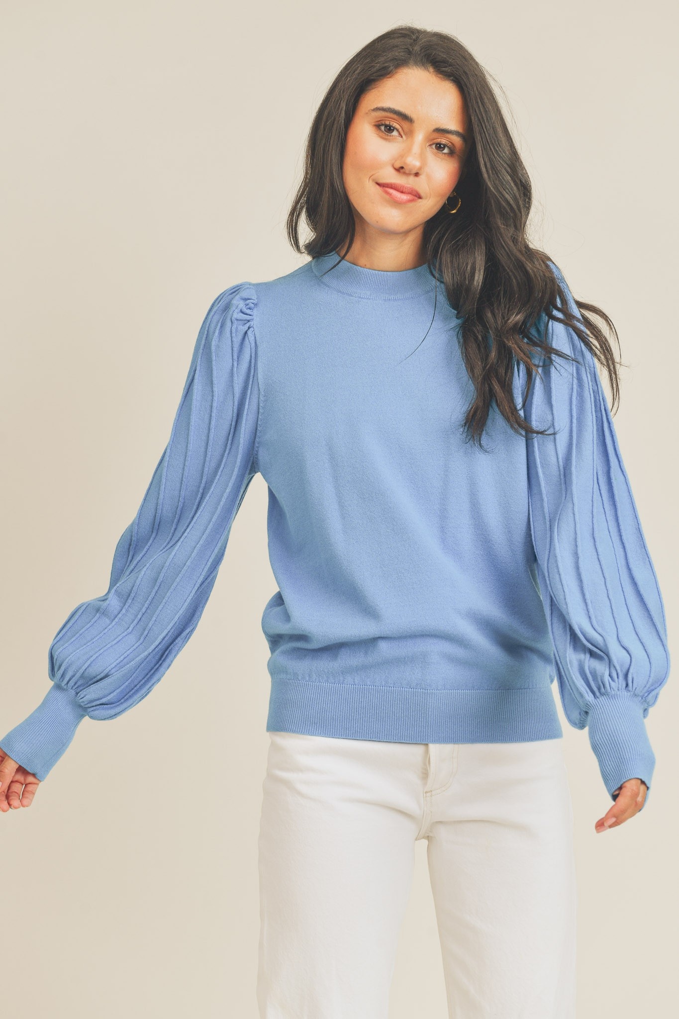 James Stripe Texture  Pullover