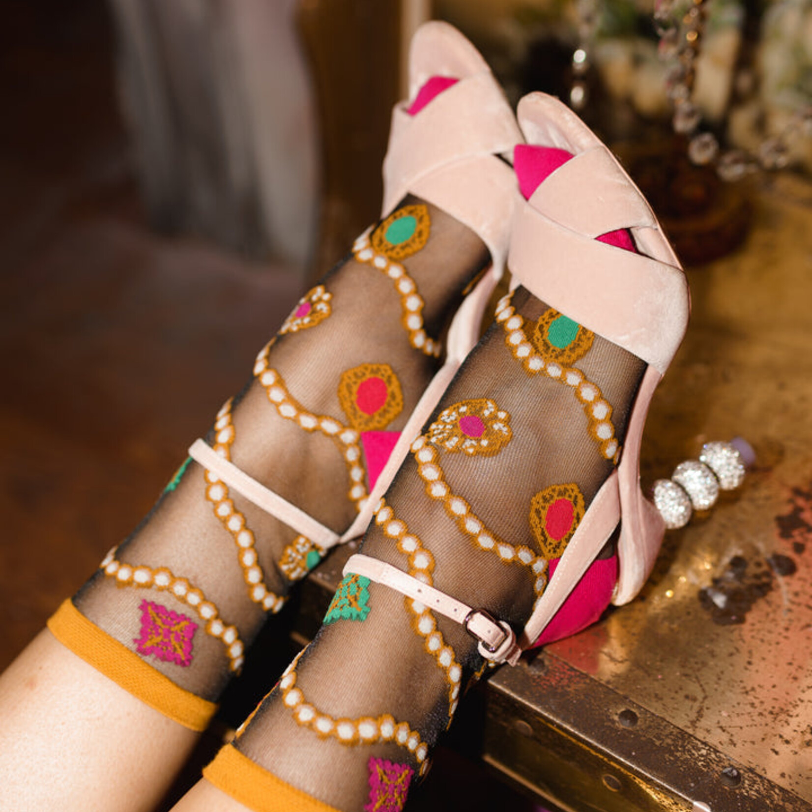 Pearls and Jewels Socks