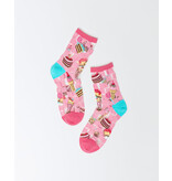 Sock Candy Retro Sweets Sheer Crew Sock