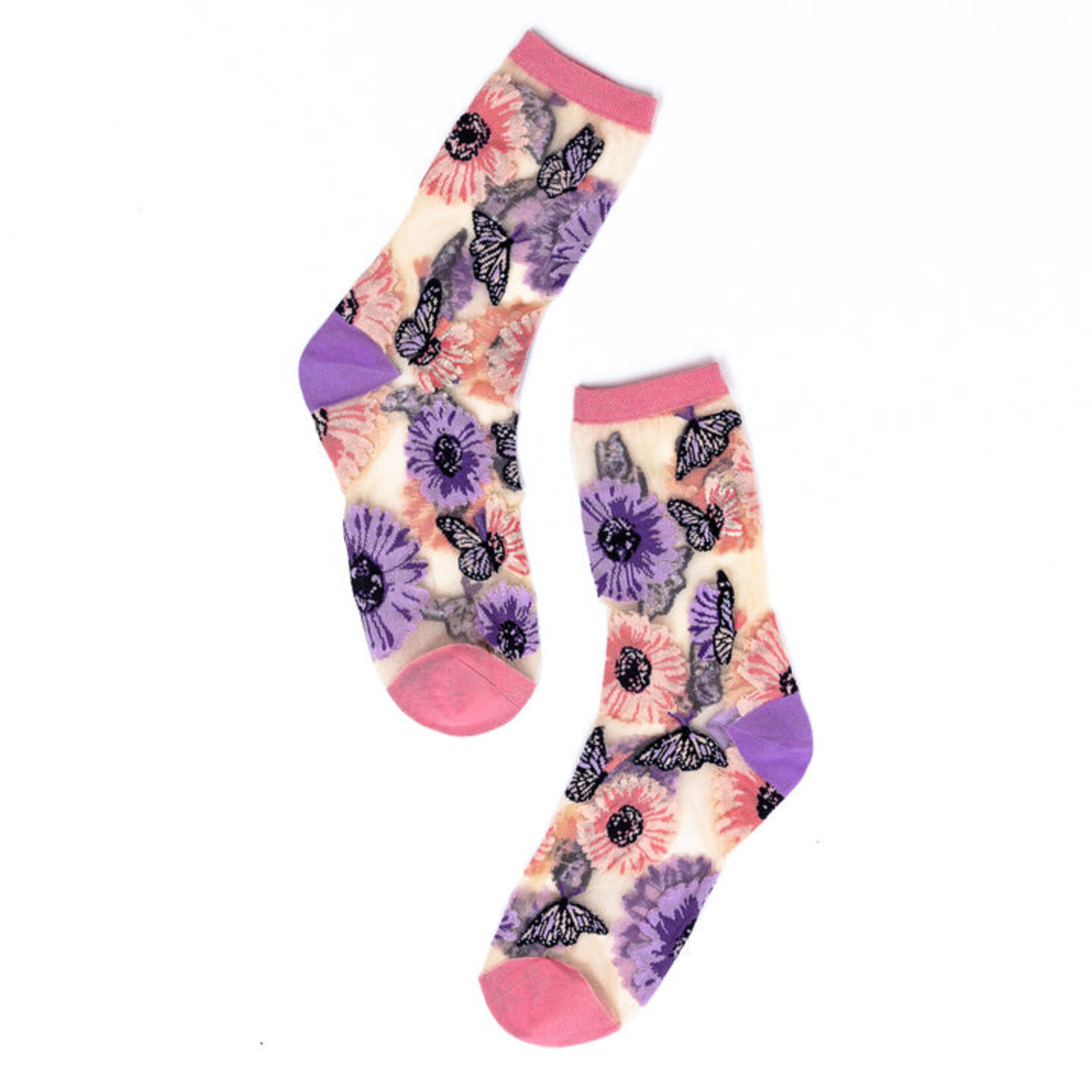 Sunflower Sheer Crew Sock