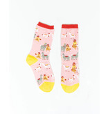 Sock Candy Girl with Llama Kawaii Sock