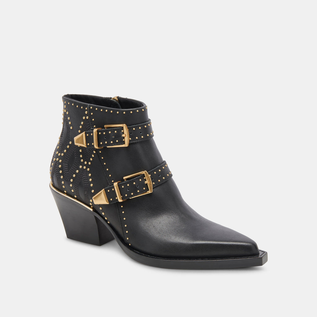 Dolce Vita Ronnie Studded Black Booties