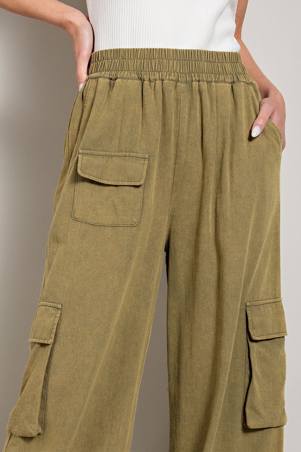 Olive Cargo Pants