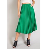 Lucas Kelly Green Pleated Skirt