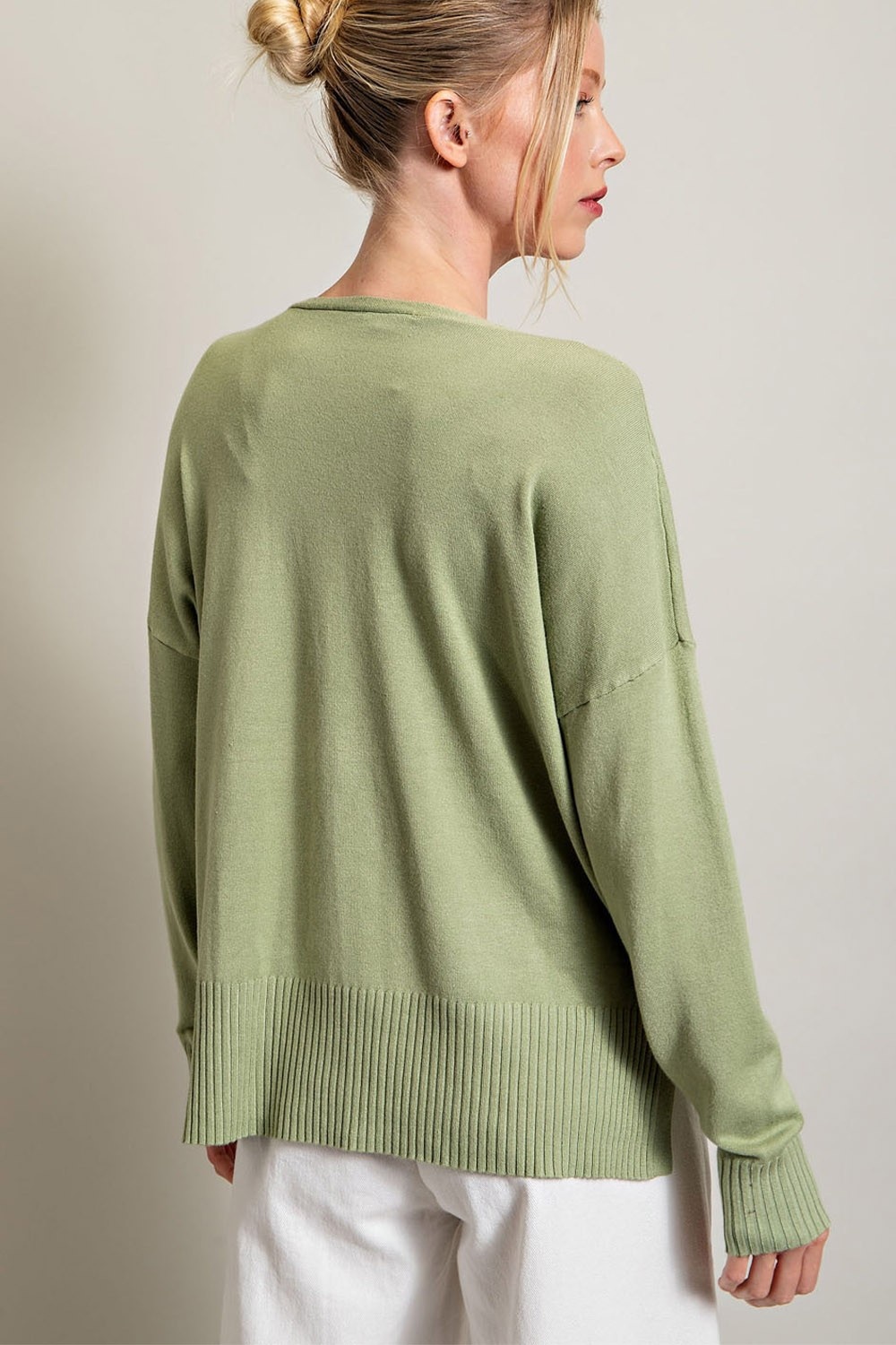 Gianna V neck knit top