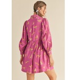 &Merci Cheetah Print Button Down Dress